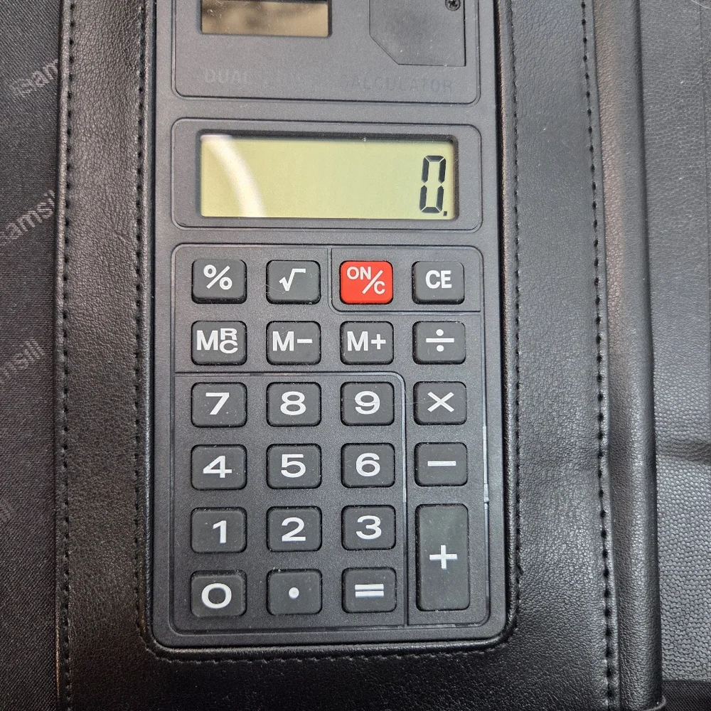 samsill 15670 professional faux leather padfolio zip close 3ring office career